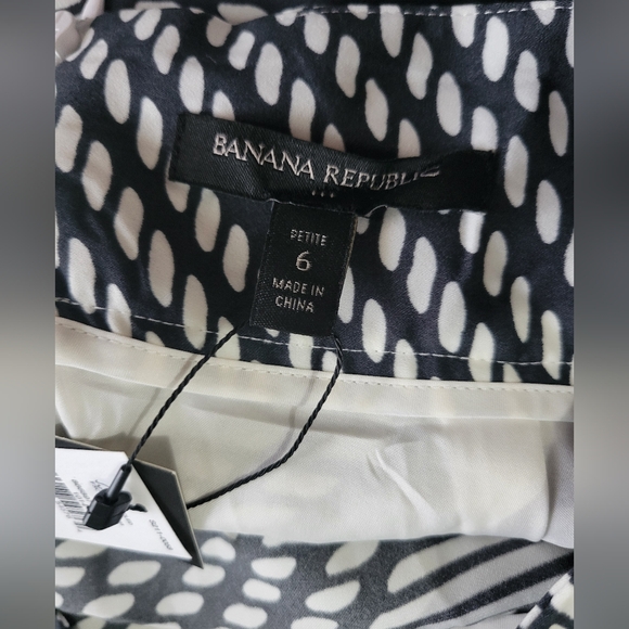 Banana Republic NWT high low skirt 6P Petite faux wrap - Picture 4 of 9